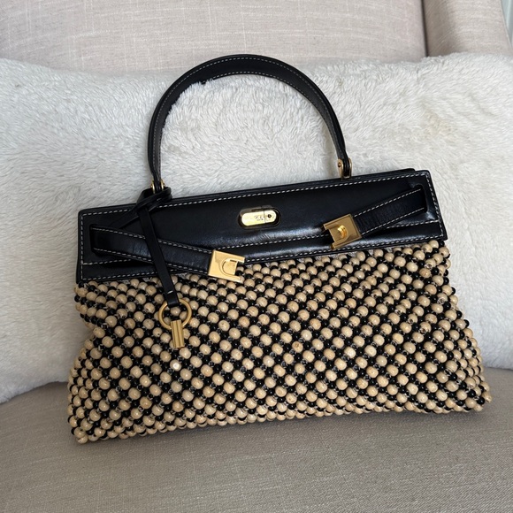 TORY BURCH LEE RADZIWILL BEADED TOP HANDLE SMALL BAG LIMITED EDITION •••Read••• - Picture 16 of 16